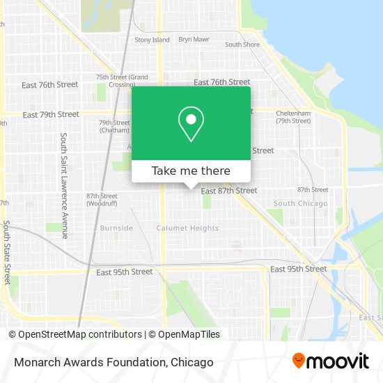 Mapa de Monarch Awards Foundation