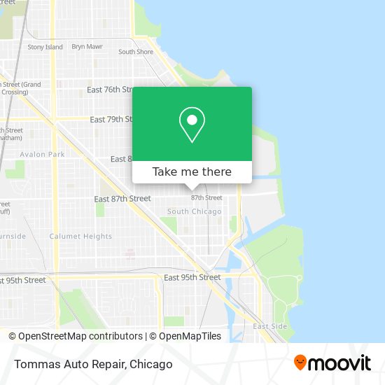 Tommas Auto Repair map