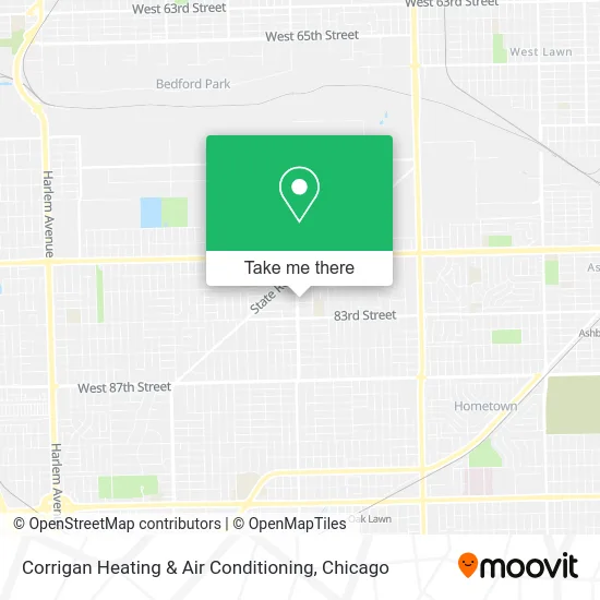 Corrigan Heating & Air Conditioning map