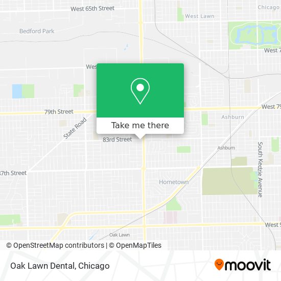 Mapa de Oak Lawn Dental