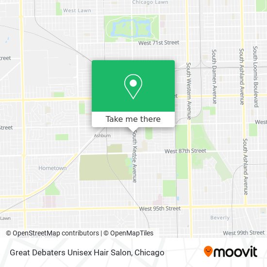 Great Debaters Unisex Hair Salon map