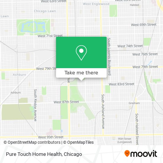 Pure Touch Home Health map