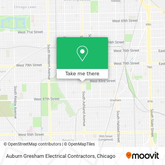 Auburn Gresham Electrical Contractors map