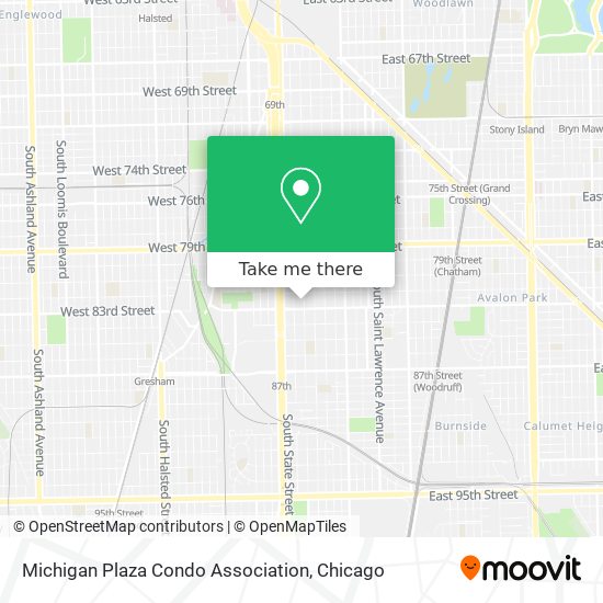 Michigan Plaza Condo Association map