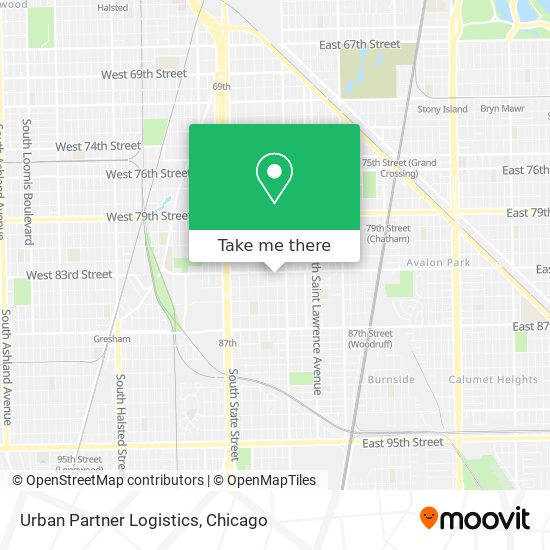 Urban Partner Logistics map