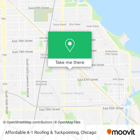 Affordable A-1 Roofing & Tuckpointing map