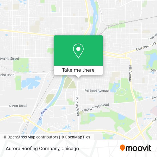 Aurora Roofing Company map