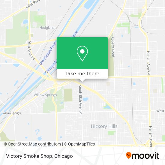 Victory Smoke Shop map