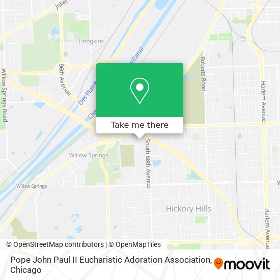 Pope John Paul II Eucharistic Adoration Association map