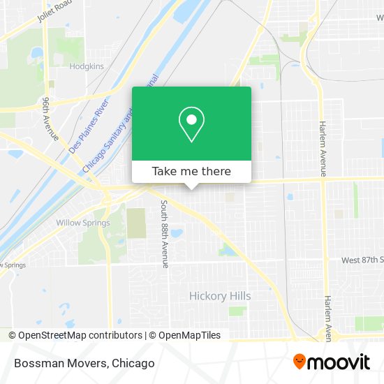 Bossman Movers map