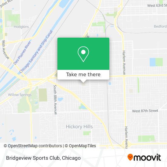 Bridgeview Sports Club map