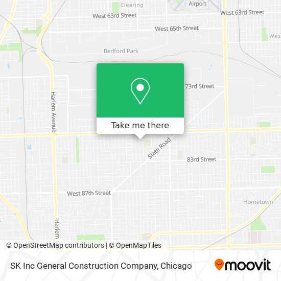 SK Inc General Construction Company map