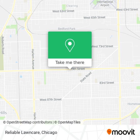 Reliable Lawncare map