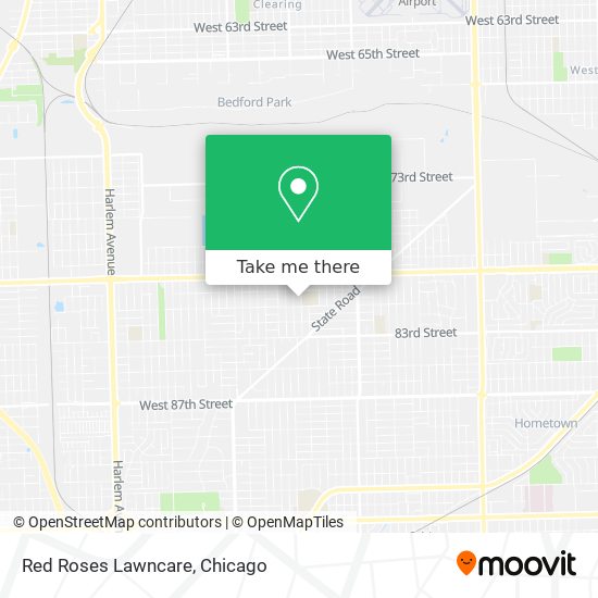 Red Roses Lawncare map