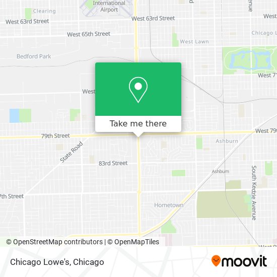 Chicago Lowe's map