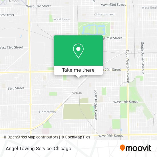 Angel Towing Service map