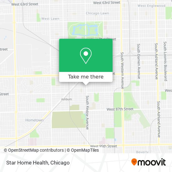 Star Home Health map