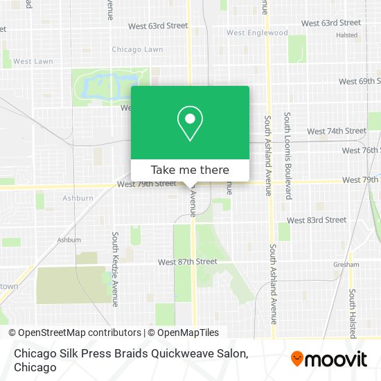 Chicago Silk Press Braids Quickweave Salon map