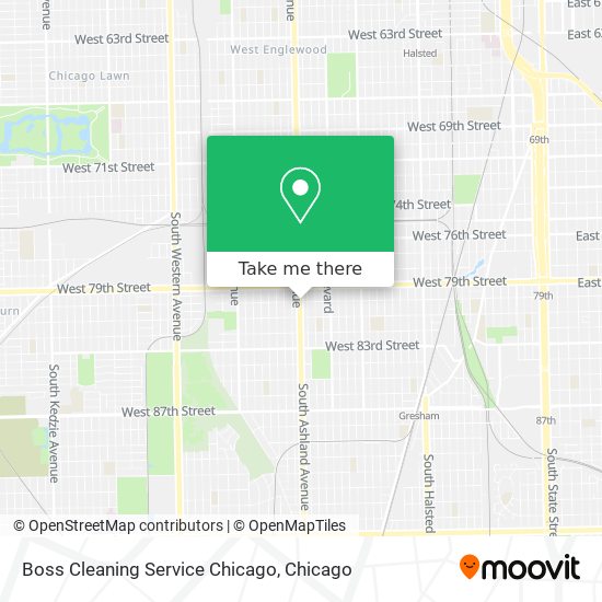 Boss Cleaning Service Chicago map