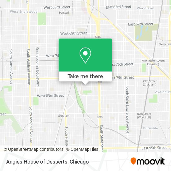 Angies House of Desserts map