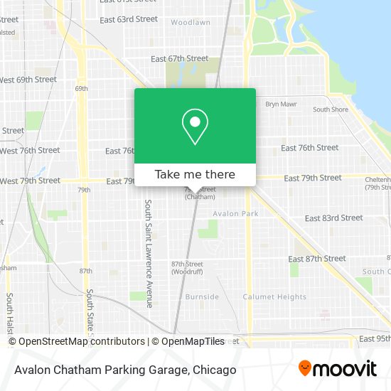 Mapa de Avalon Chatham Parking Garage