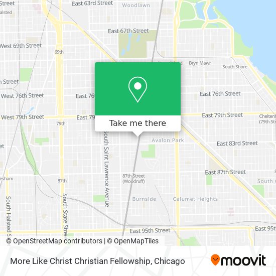 More Like Christ Christian Fellowship map