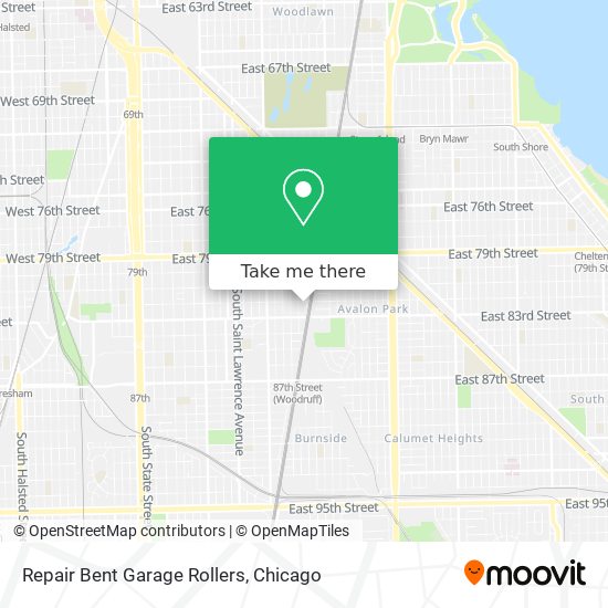 Repair Bent Garage Rollers map
