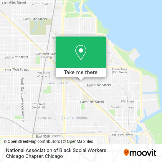 National Association of Black Social Workers Chicago Chapter map