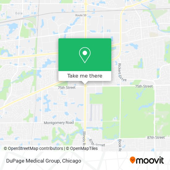 Mapa de DuPage Medical Group