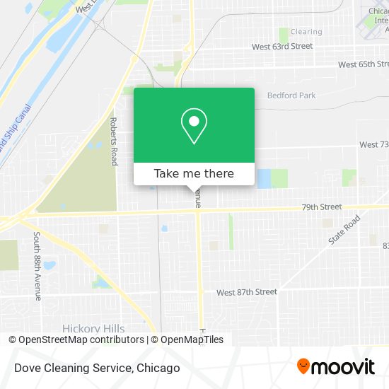 Mapa de Dove Cleaning Service