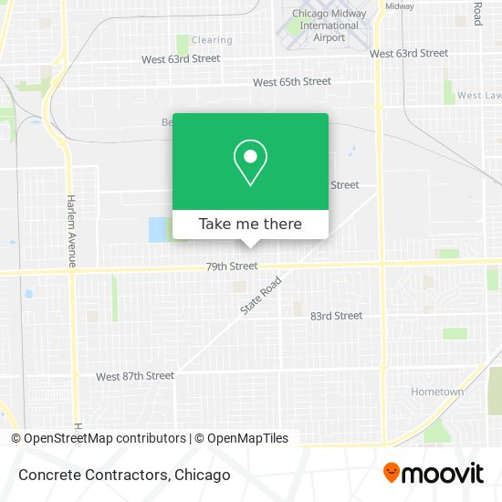 Concrete Contractors map