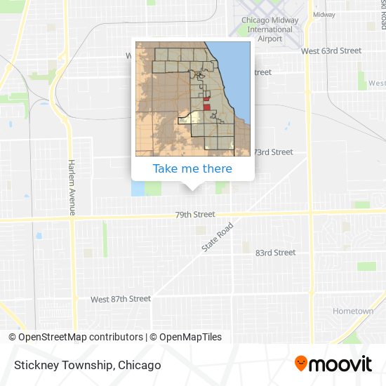 Stickney Township map