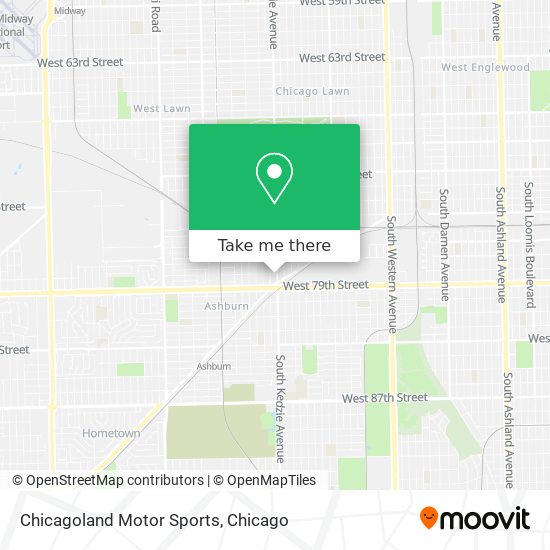 Chicagoland Motor Sports map