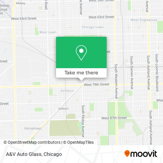 Mapa de A&V Auto Glass