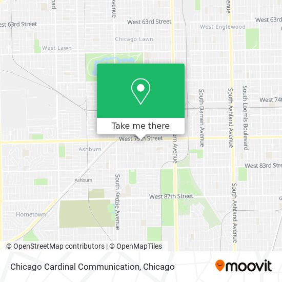 Mapa de Chicago Cardinal Communication