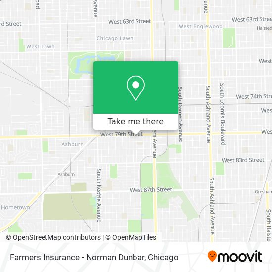 Farmers Insurance - Norman Dunbar map