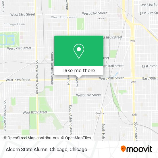 Alcorn State Alumni Chicago map