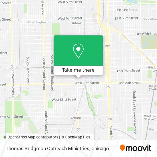 Thomas Bridgmon Outreach Ministries map