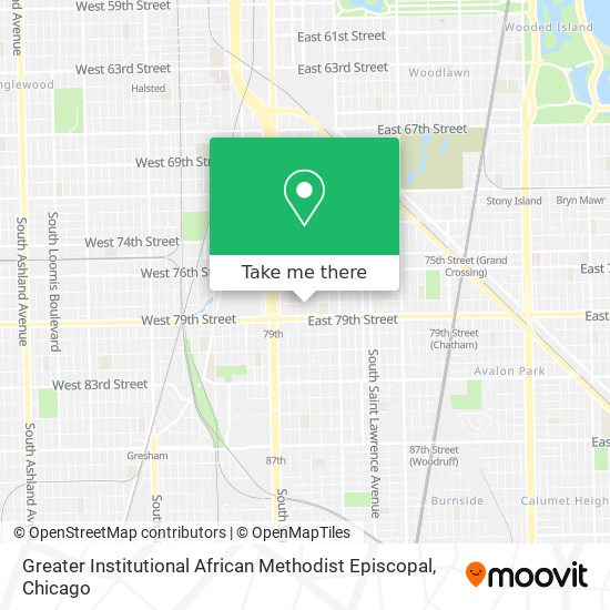 Greater Institutional African Methodist Episcopal map