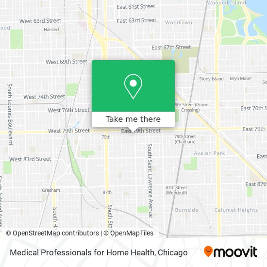 Medical Professionals for Home Health map