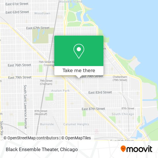 Black Ensemble Theater map