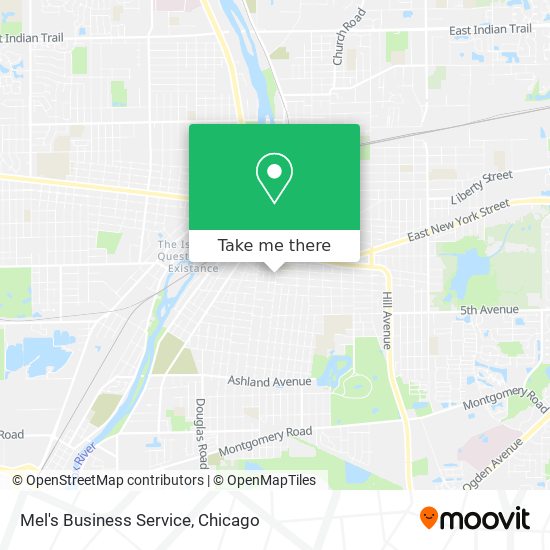 Mel's Business Service map