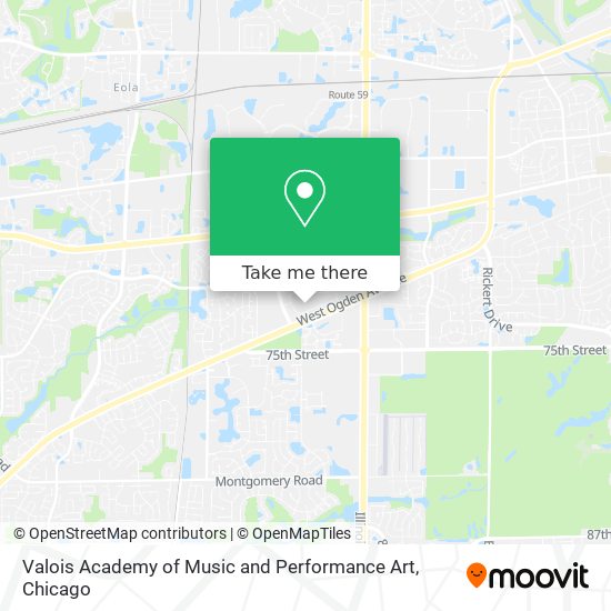 Mapa de Valois Academy of Music and Performance Art