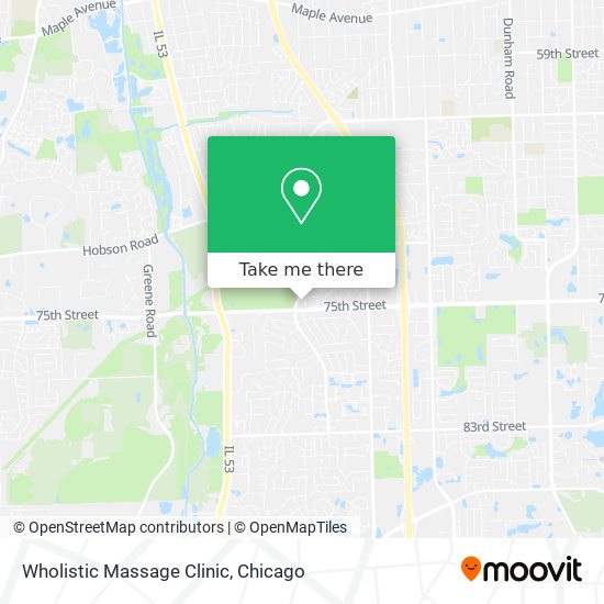 Wholistic Massage Clinic map