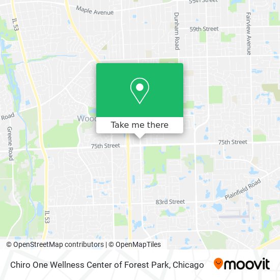 Chiro One Wellness Center of Forest Park map