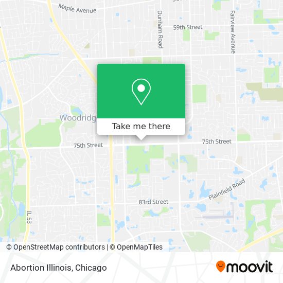 Abortion Illinois map