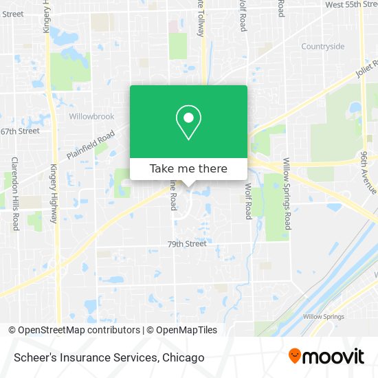 Scheer's Insurance Services map