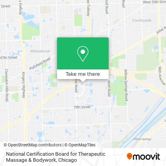 National Certification Board for Therapeutic Massage & Bodywork map