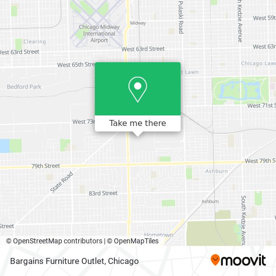 Mapa de Bargains Furniture Outlet