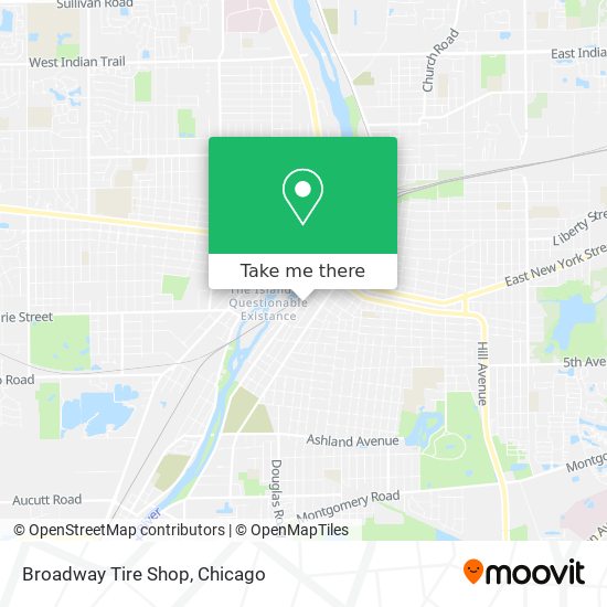 Mapa de Broadway Tire Shop